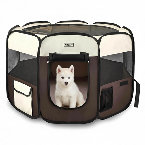 Aliparr Portable Pet Playpen - Foldable & Easy to Carry