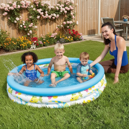 Inflatable Round Swimming Pool for Infants – Durable Baby Pool for Outdoor Summer Fun (Model 51009)