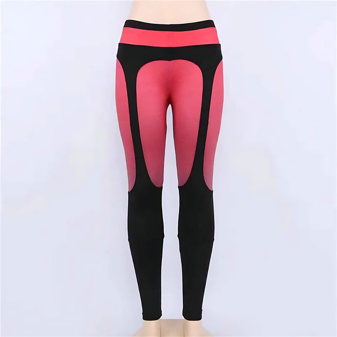 Women’s Color Block Yoga Pants – Printed, Stretch & Stylish Leggings by Wave & Hang