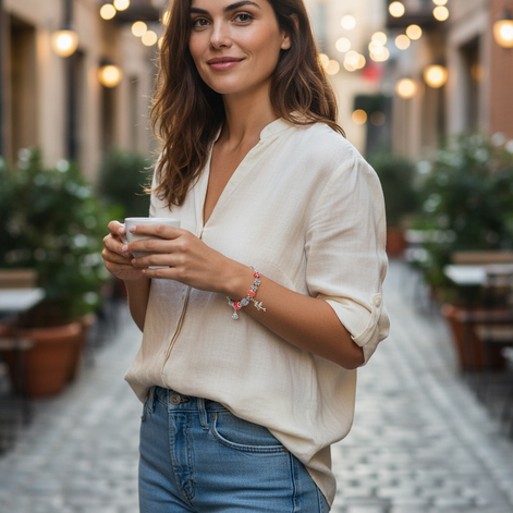 Trendy Ocean Animal Crystal Bracelet – Women’s Marine Charm Jewelry by Wave & Hang