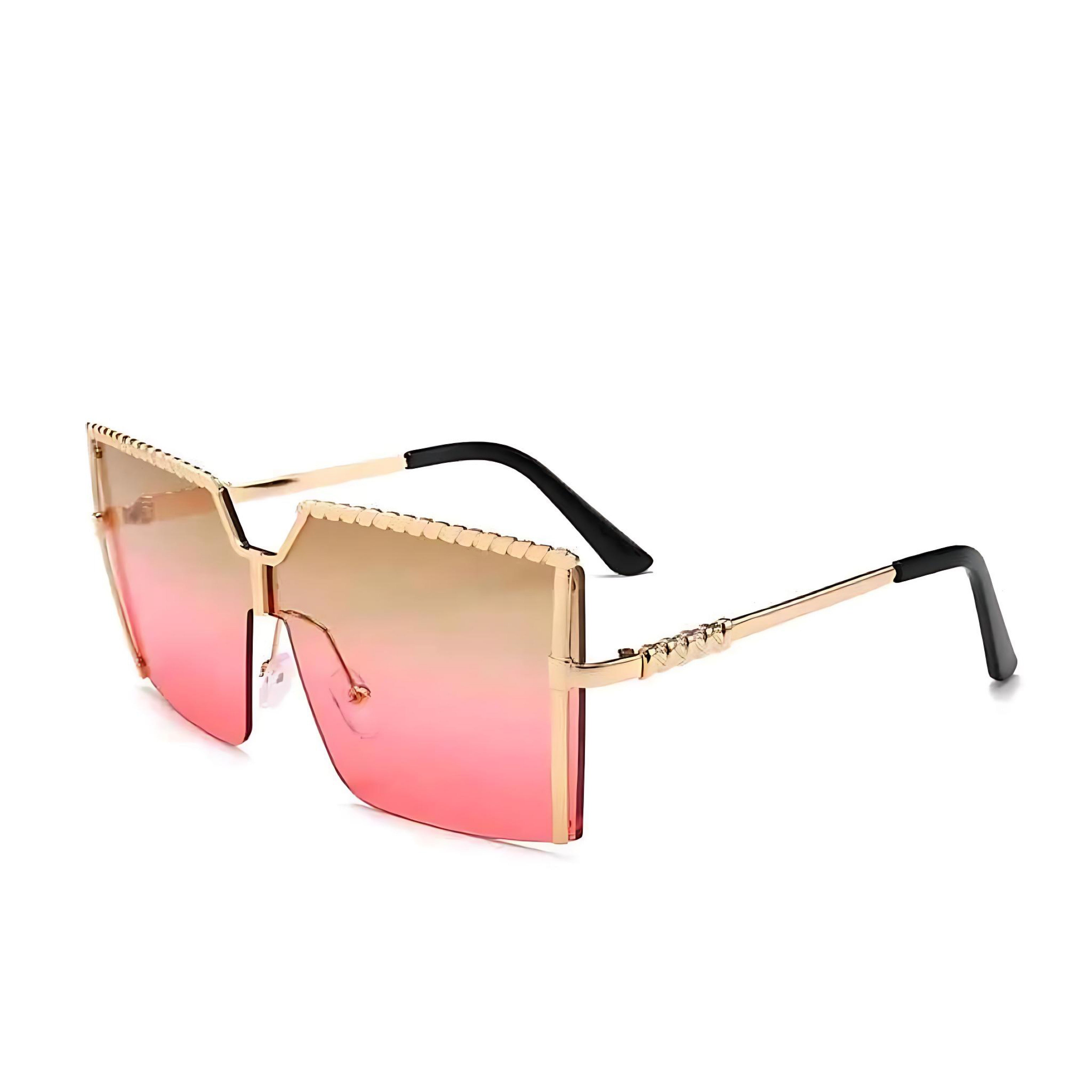 Trendy Frameless Sunglasses | UV400 Ocean Lens Fashion Shades by Wave & Hang