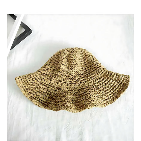 Versatile Foldable Straw Sun Hat | UV Protection for Women by Wave & Hang