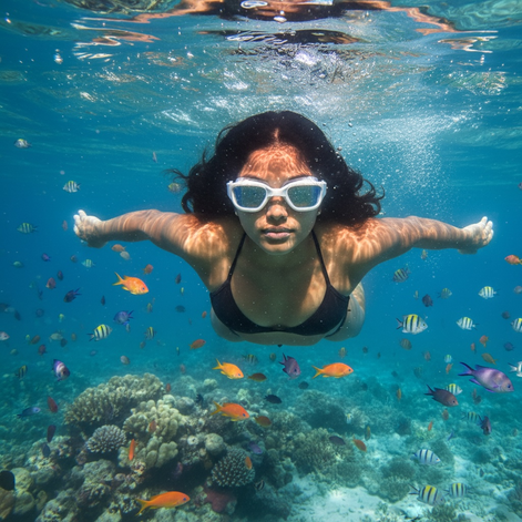 Zeligerstar Polarized Swimming Goggles Anti Fog UV Protection Panoramic Vision For Men And Women by Wave & Hang