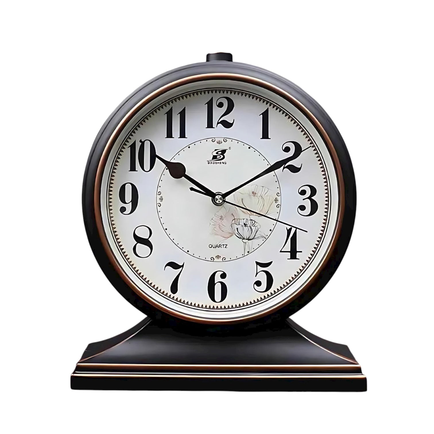 Vintage Quartz Pendulum Desk Clock | Timeless Elegance | Perfect Decor for Home by Wave & Hang