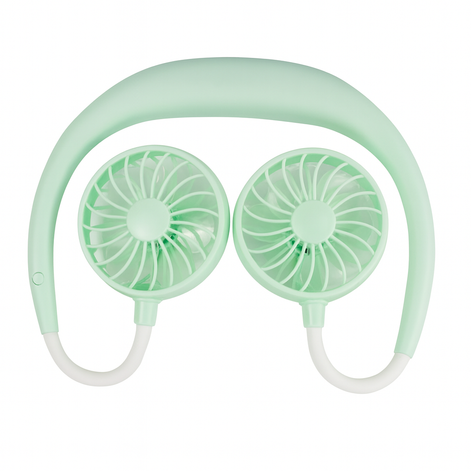 Portable USB Neck Fan – Hands-Free Mini Cooling Fan for Students, Travel & Outdoor Use by Wave & Hang