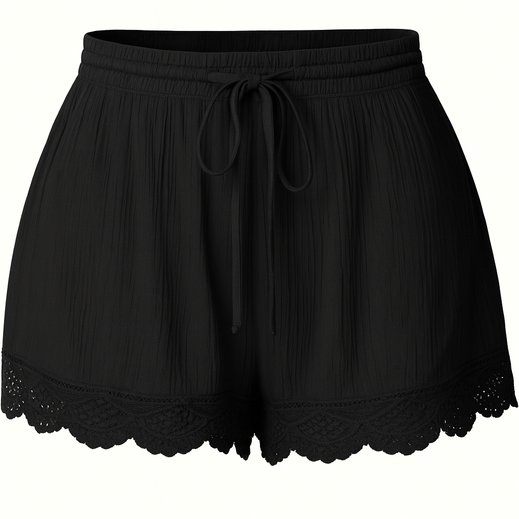 Plus Size Summer Women’s Casual Beach Shorts – Lightweight & Stylish by Wave & Hang