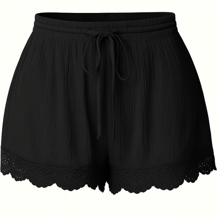 Plus Size Summer Women’s Casual Beach Shorts – Lightweight & Stylish by Wave & Hang