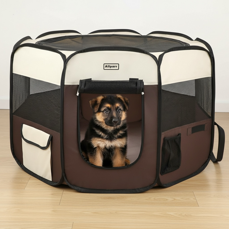 Aliparr Portable Pet Playpen - Foldable & Easy to Carry