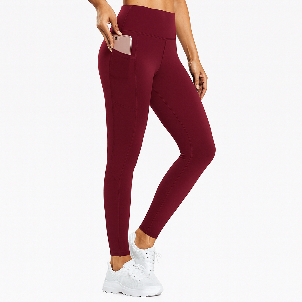 Women’s Breathable Yoga Leggings – Slim Fit, Stretch & Sweat-Wicking by Wave & Hang