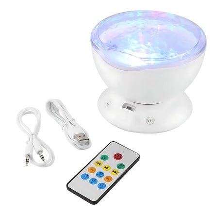 Ocean and Star Projector Lamp – LED Wave Light with Remote Control | Relaxing Night Light for Bedroom, Meditation & Home Decor