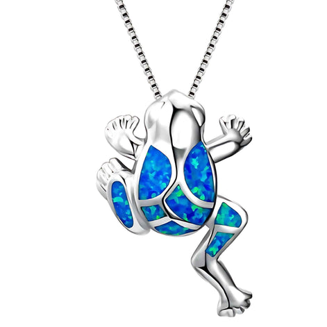 Blue Ocean Turtle Necklace – Elegant Ocean-Inspired Silver Pendant with Adjustable Chain