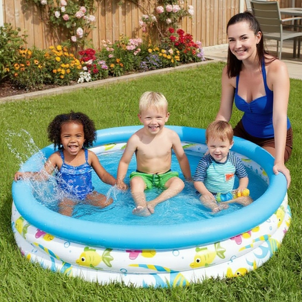 Inflatable Round Swimming Pool for Infants – Durable Baby Pool for Outdoor Summer Fun (Model 51009)