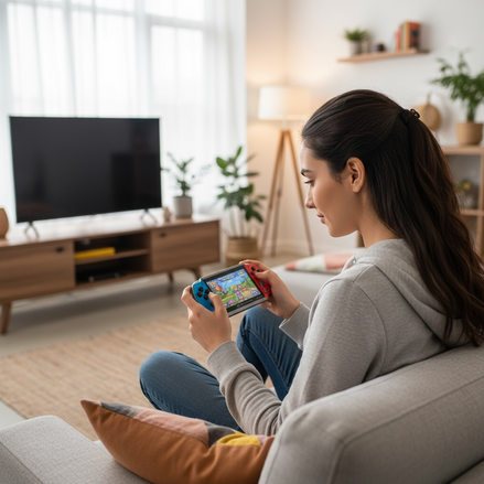 DREAMHAX X7 Plus Handheld Retro Game Console – 10,000+ Preloaded Games, HDMI Output, Dual Player Support (4.3” Screen, Red & Blue)