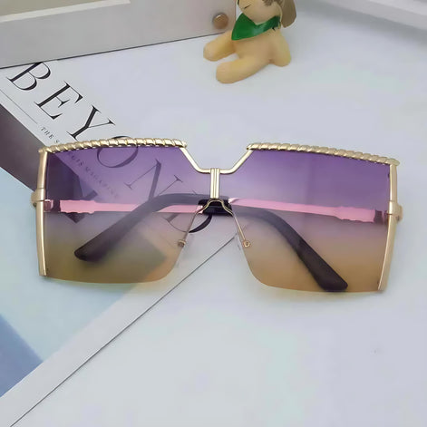 Trendy Frameless Sunglasses | UV400 Ocean Lens Fashion Shades by Wave & Hang