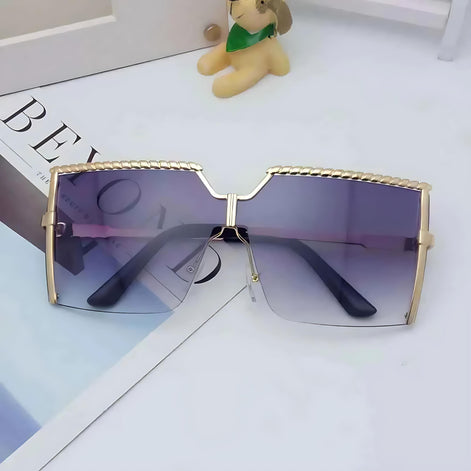 Trendy Frameless Sunglasses | UV400 Ocean Lens Fashion Shades by Wave & Hang