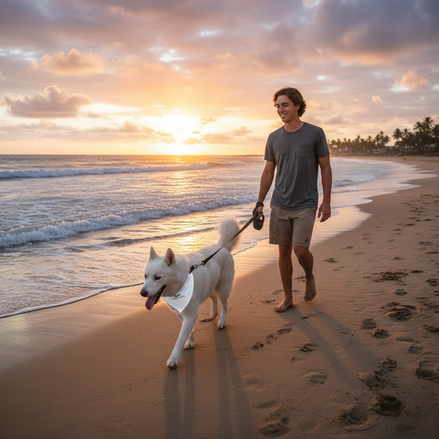 Wave and Hang Pet Bandana Collar | Adjustable, Chic Design