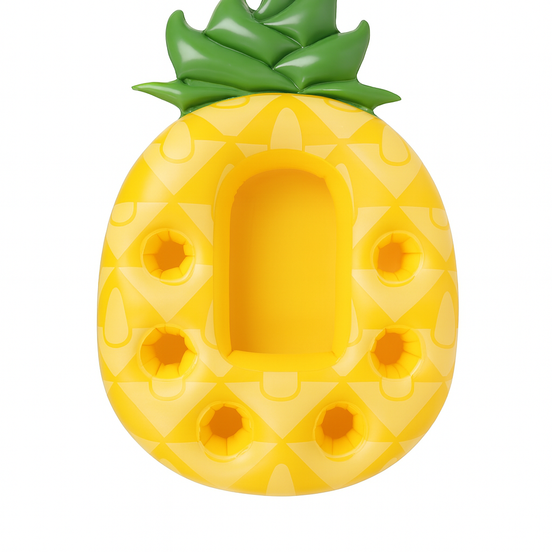 Inflatable Pineapple Pool Drink Holder Floating Snack Tray by Wave & Hang