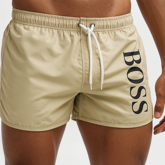 Men’s Multi-Color Beach Shorts – Stylish Polyester Swimwear by Wave & Hang