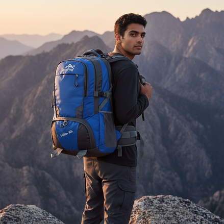 Outdoor Waterproof Backpack – Wear-Resistant Nylon, 15″ Laptop Compartment by Wave & Hang