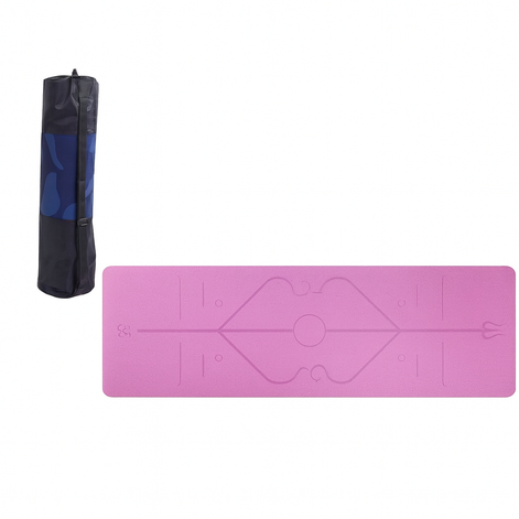 Premium Yoga Mat – Eco-Friendly, Non-Slip & Cushioned for All Workouts by Wave & Hang