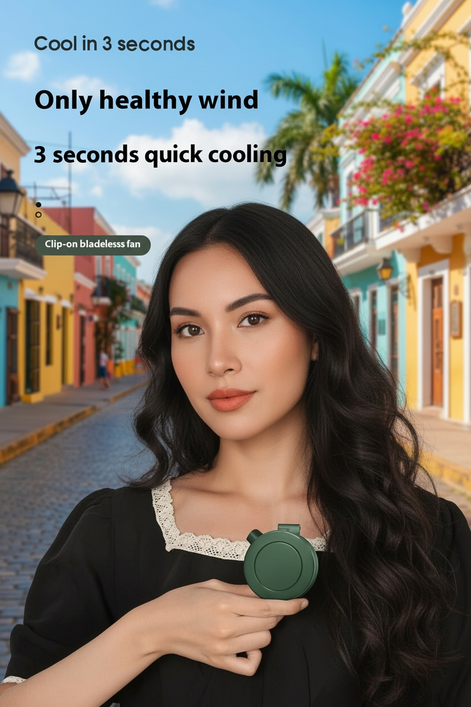 Mini USB Portable Fan – Compact, Quiet, Rechargeable with 3-Speed Settings by Wave & Hang