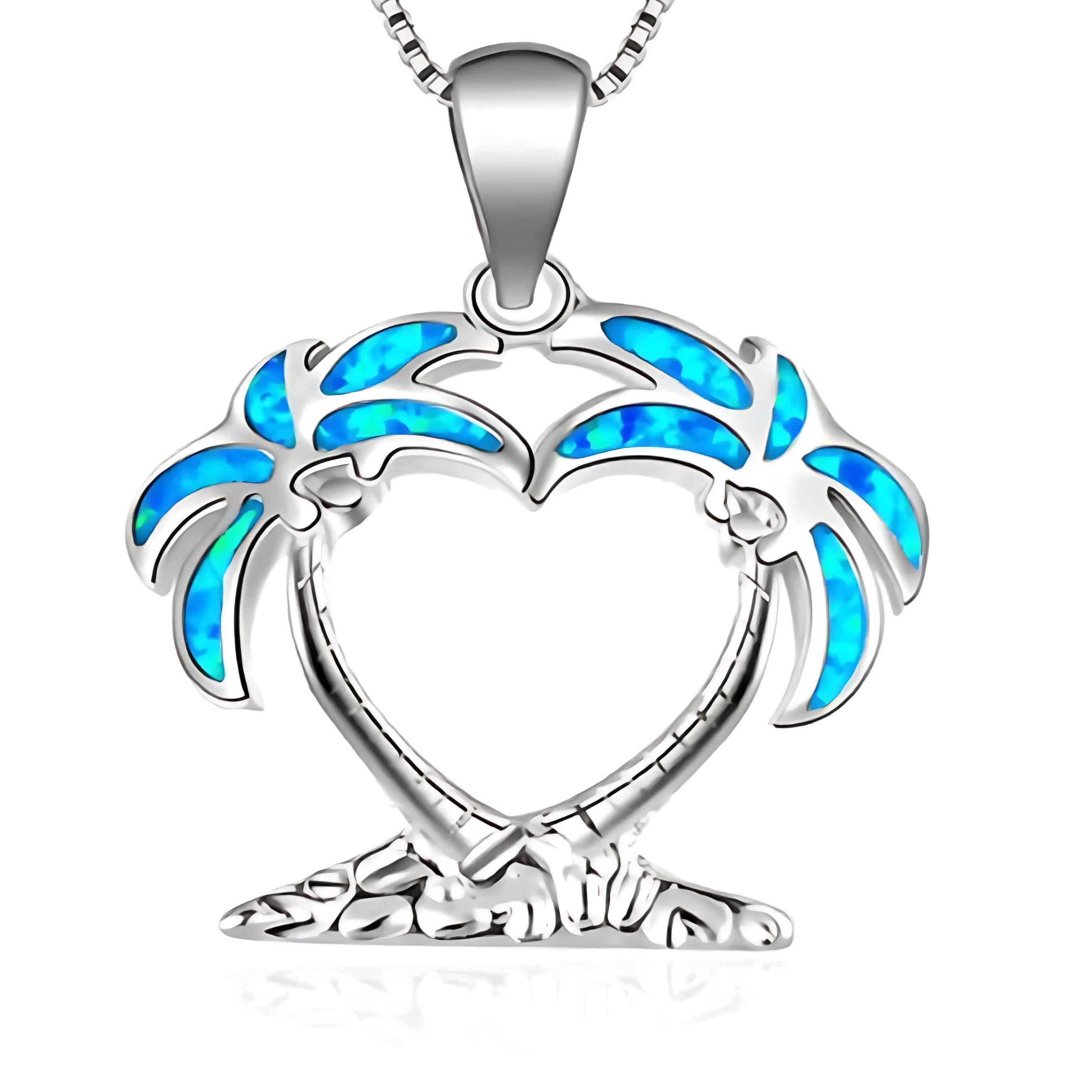 Blue Ocean Turtle Necklace – Elegant Ocean-Inspired Silver Pendant with Adjustable Chain