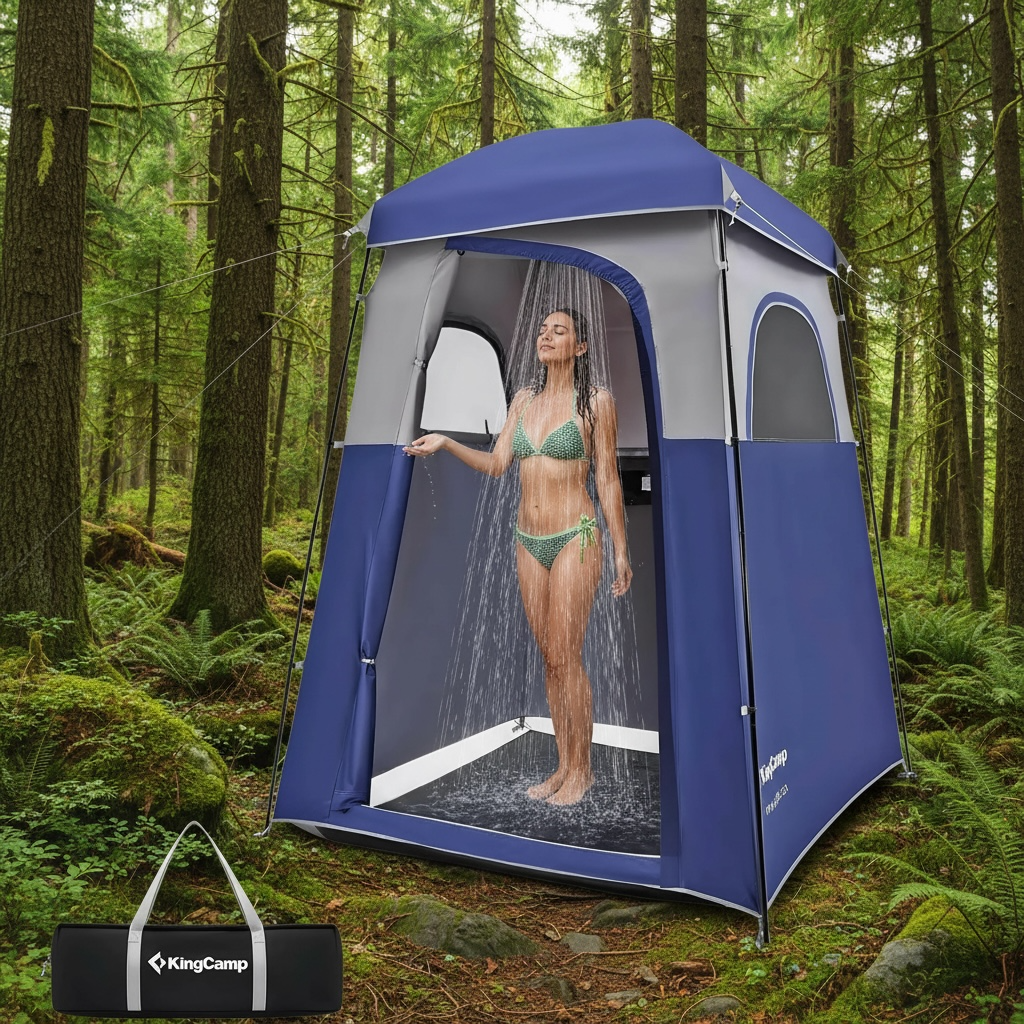 KingCamp Oversize Shower Tent - Portable Privacy Shelter for Camping