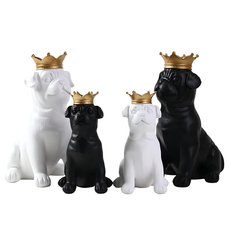 Nordic Bulldog Figurine | Modern Home Accent for Dog Lovers by Wave & Hang