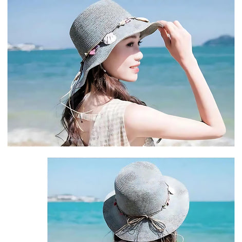 Versatile Summer Straw Hat for Women | UV Protection & Style by Wave & Hang