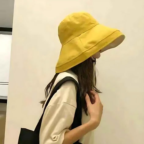 Women's UV Protection Sun Hat | Stylish Wide Brim Shield by Wave & Hang