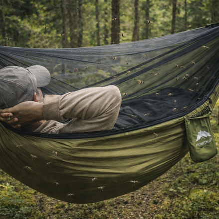 Homithley Camping Hammock - Lightweight with Mosquito Net, Portable