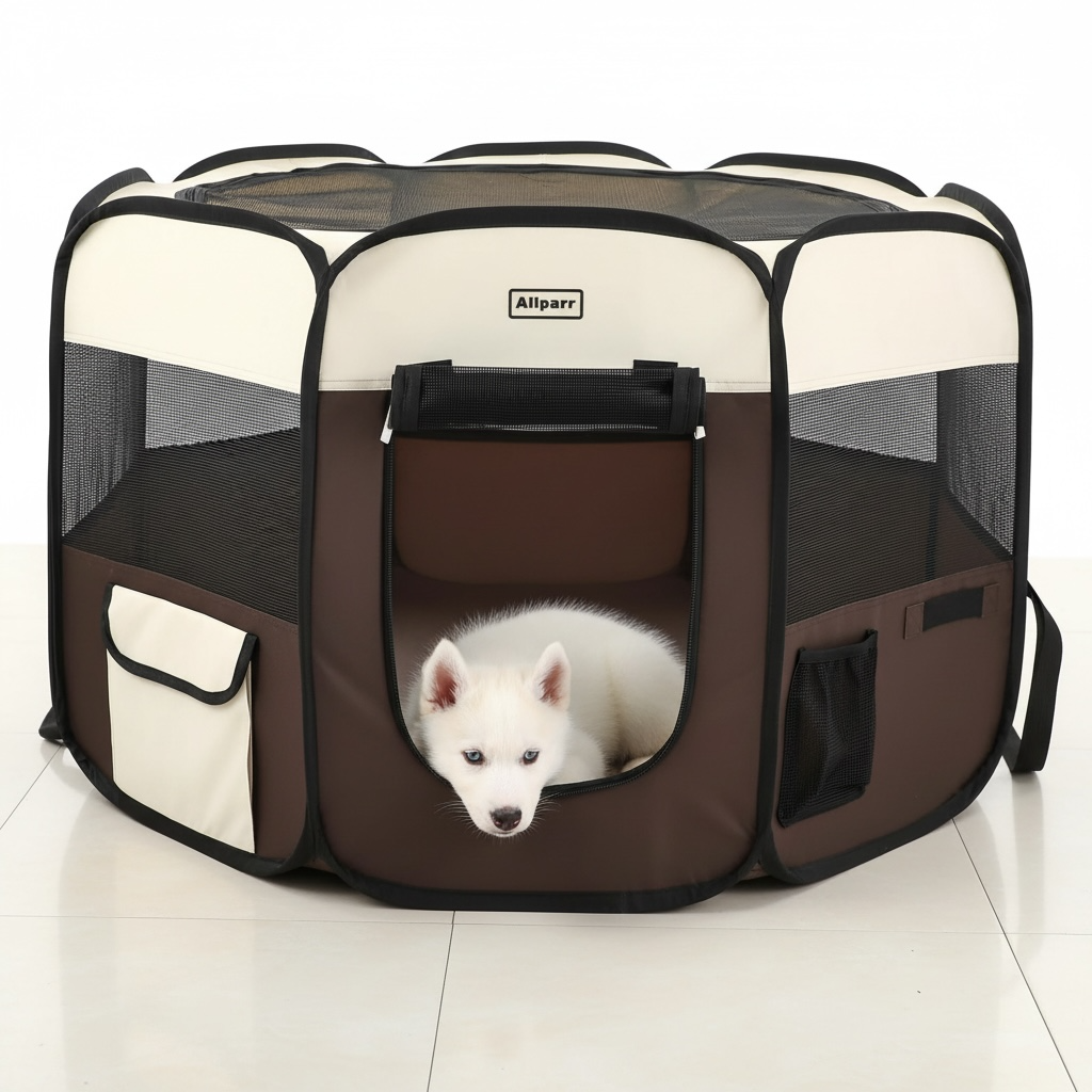 Aliparr Portable Pet Playpen - Foldable & Easy to Carry