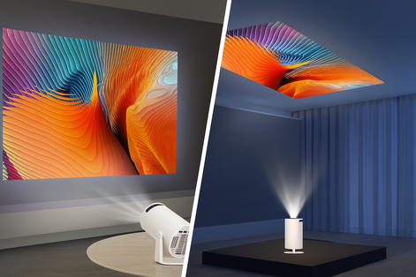 CosyCove 4K Mini Projector Portable WiFi 6 BT5 Android 11 by Wave & Hang