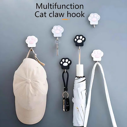 Cat Paw Wall Hook – Creative Punch-Free Towel & Key Hanger