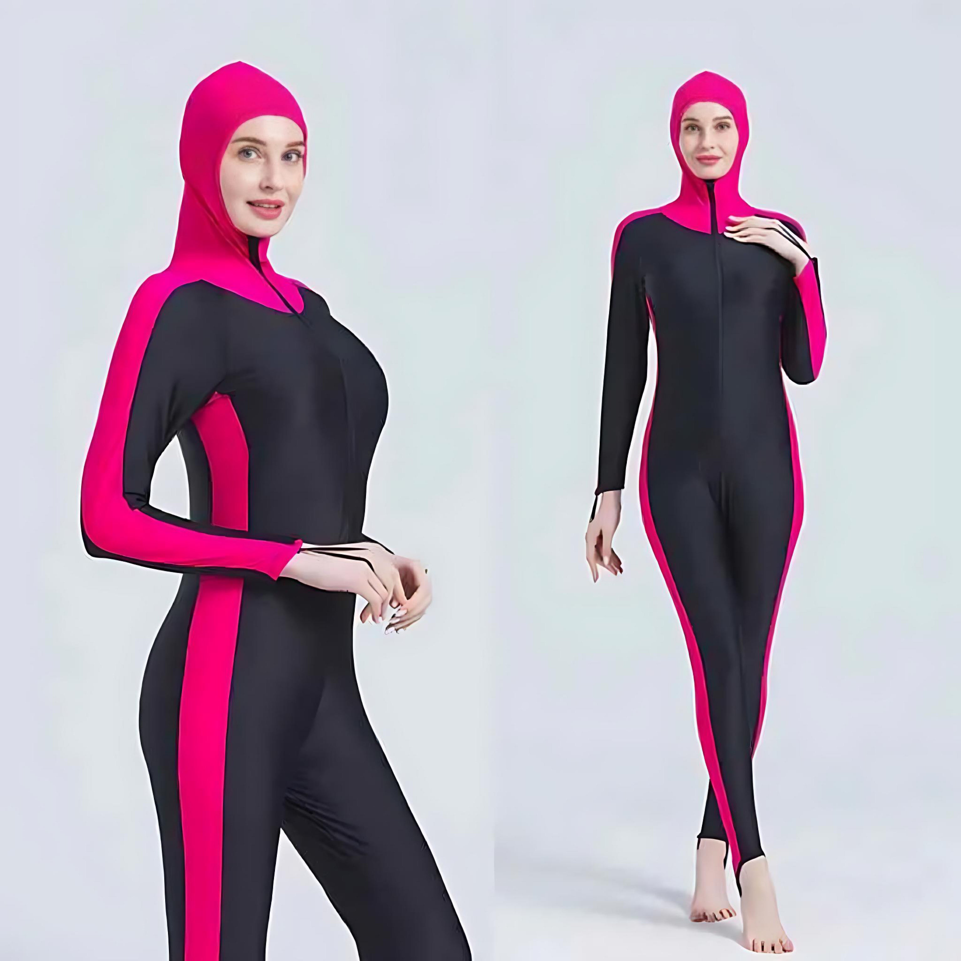 Full Body Hooded Wetsuit For Men And Women UV Protection Quick Dry Swim Dive Suit by Wave & Hang