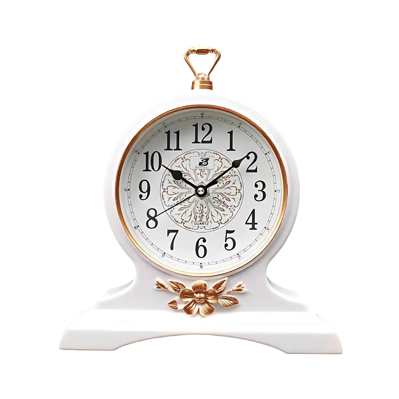 Vintage Quartz Pendulum Desk Clock | Timeless Elegance | Perfect Decor for Home by Wave & Hang