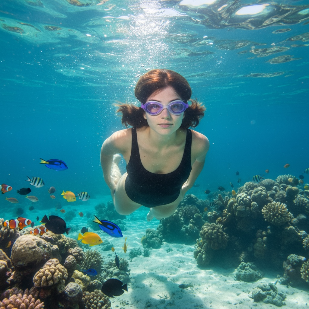 Outdoor Swimming Goggles Anti-Fog Waterproof for Water Sports by Wave & Hang