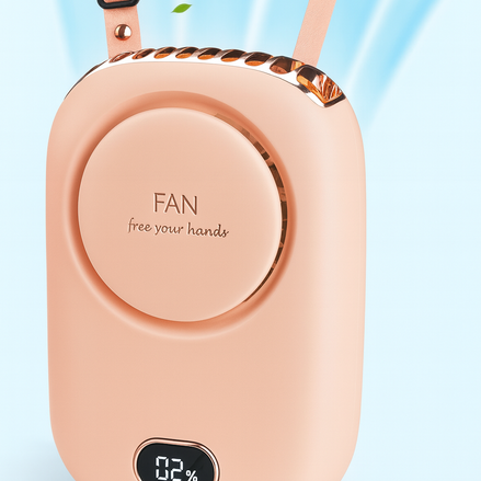 Portable Neck Fan USB Rechargeable Hands Free Mini Cooling Fan 135g Lightweight Ideal by Wave & Hang
