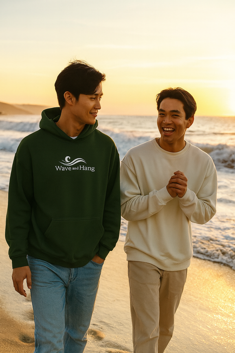 Wave and Hang Unisex Heavy Blend Hoodie | Gildan 18500 by Wave & Hang