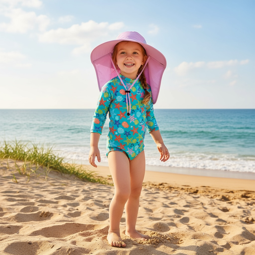 Kids UPF 50+ Sun Hat | Ultimate UV Shield for Summer Fun by Wave & Hang