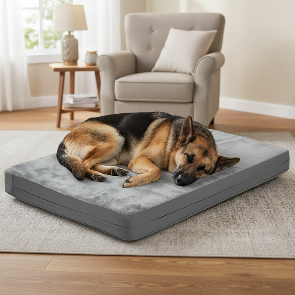 Waterproof Orthopedic Dog Bed With Non Slip Durable Mattress by Wave & Hang