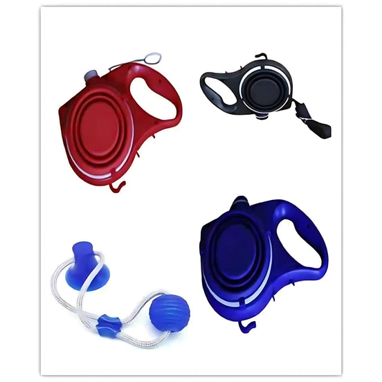 3-in-1 Dog Leash with Water Bottle – Ultimate Hydration Gear by Wave & Hang