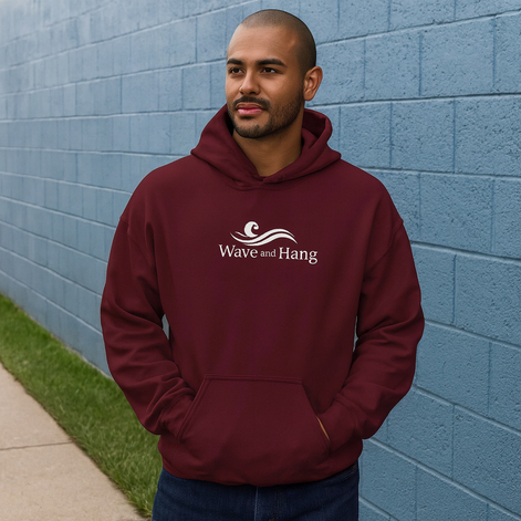 Wave and Hang Unisex Heavy Blend Hoodie | Gildan 18500 by Wave & Hang