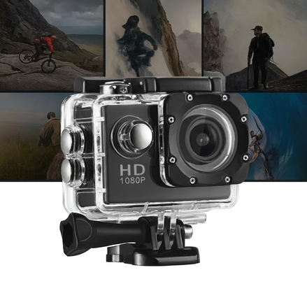 1080p Waterproof Action Camera – Capture Adventure in HD by Wave & Hang