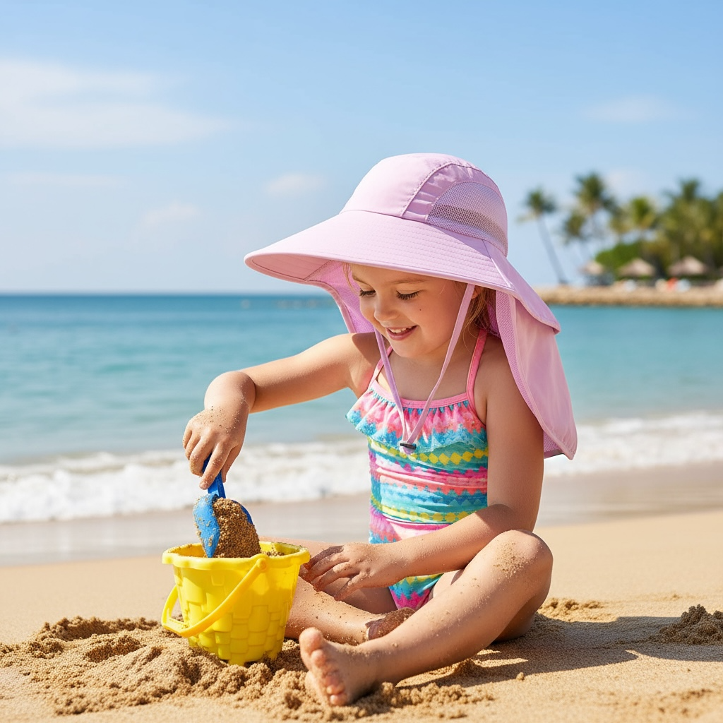 Kids UPF 50+ Sun Hat | Ultimate UV Shield for Summer Fun by Wave & Hang