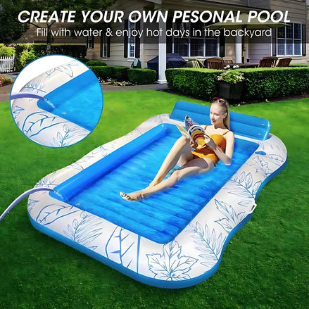 Inflatable Pool Lounger Float Boat – Large Comfortable Water Sofa for Pool, Beach & Backyard Relaxation