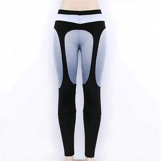 Women’s Color Block Yoga Pants – Printed, Stretch & Stylish Leggings by Wave & Hang