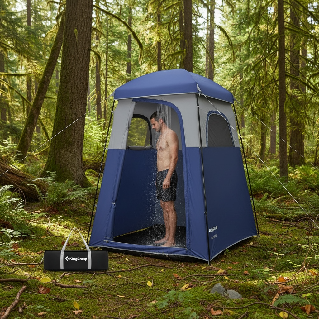 KingCamp Oversize Shower Tent - Portable Privacy Shelter for Camping