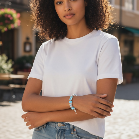 Trendy Ocean Animal Crystal Bracelet – Women’s Marine Charm Jewelry by Wave & Hang