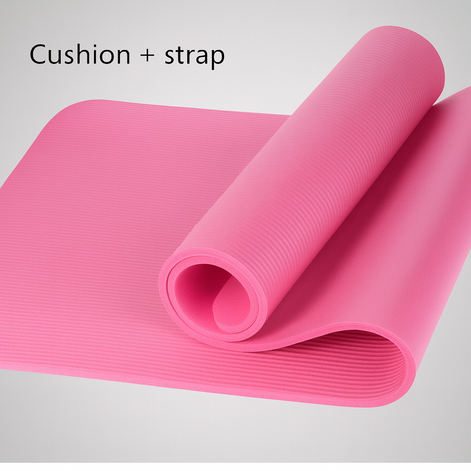 NBR Textured Yoga Mat – Extra Thick, Non-Slip & Cushioned for Comfort by Wave & Hang